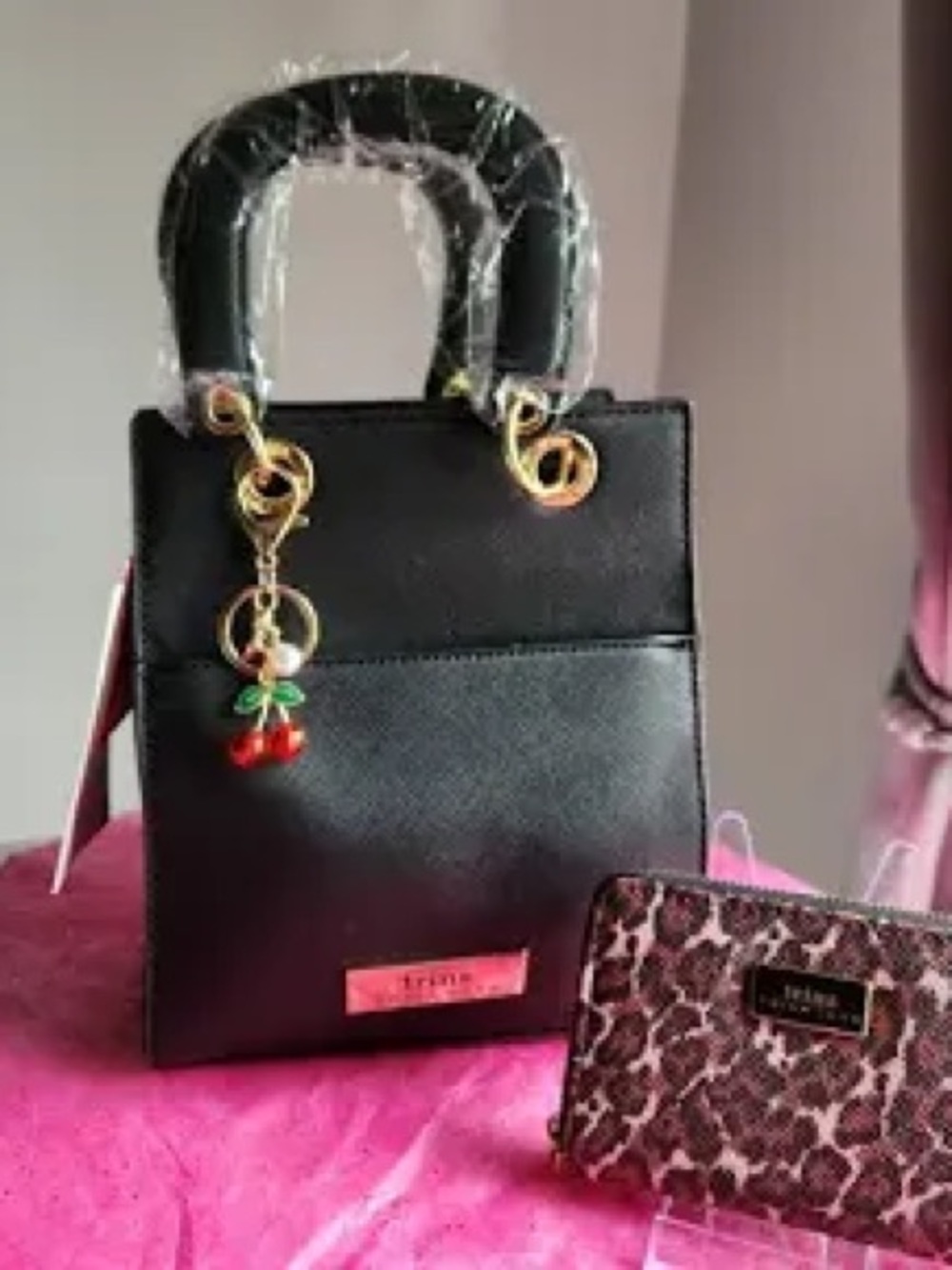 2fer Trina Turk NWT Double Handle Tote w/Crossbody Strap - NWT in box Wallet